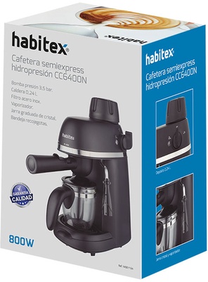 Cafetera semi-expresso hidropresi�n HABITEX CC6400 3,5 bar